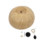 GLOBOSTAR® SAN TROPEZ 01627 Boho Κρεμαστό Φωτιστικό Οροφής με Ντουί 1 x E27 AC 220-240V IP20 - Μπεζ - Μ60 x Π60 x Υ29cm