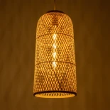 GLOBOSTAR® CALERO 01710 Boho Κρεμαστό Φωτιστικό Οροφής με Ντουί 1 x E27 AC 220-240V IP20 - Μπεζ - Μ25 x Π25 x Υ50cm