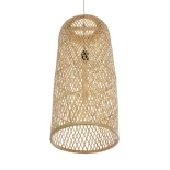 GLOBOSTAR® CALERO 01711 Boho Κρεμαστό Φωτιστικό Οροφής με Ντουί 1 x E27 AC 220-240V IP20 - Μπεζ - Μ30 x Π30 x Υ70cm