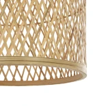 GLOBOSTAR® CALERO 01711 Boho Κρεμαστό Φωτιστικό Οροφής με Ντουί 1 x E27 AC 220-240V IP20 - Μπεζ - Μ30 x Π30 x Υ70cm