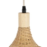 GLOBOSTAR® CUBA 01715 Boho Κρεμαστό Φωτιστικό Οροφής με Ντουί 1 x E27 AC 220-240V IP20 - Μπεζ - Μ33 x Π33 x Υ25cm