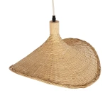 GLOBOSTAR® CUBA 01717 Boho Κρεμαστό Φωτιστικό Οροφής με Ντουί 1 x E27 AC 220-240V IP20 - Μπεζ - Μ43 x Π43 x Υ30cm