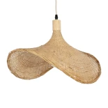 GLOBOSTAR® CUBA 01719 Boho Κρεμαστό Φωτιστικό Οροφής με Ντουί 1 x E27 AC 220-240V IP20 - Μπεζ - Μ53 x Π53 x Υ30cm