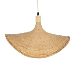 GLOBOSTAR® CUBA 01719 Boho Κρεμαστό Φωτιστικό Οροφής με Ντουί 1 x E27 AC 220-240V IP20 - Μπεζ - Μ53 x Π53 x Υ30cm