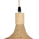 GLOBOSTAR® CUBA 01719 Boho Κρεμαστό Φωτιστικό Οροφής με Ντουί 1 x E27 AC 220-240V IP20 - Μπεζ - Μ53 x Π53 x Υ30cm