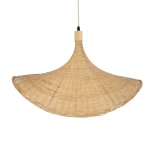 GLOBOSTAR® CUBA 01721 Boho Κρεμαστό Φωτιστικό Οροφής με Ντουί 1 x E27 AC 220-240V IP20 - Μπεζ - Μ63 x Π63 x Υ32cm