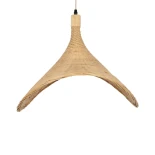 GLOBOSTAR® CUBA 01721 Boho Κρεμαστό Φωτιστικό Οροφής με Ντουί 1 x E27 AC 220-240V IP20 - Μπεζ - Μ63 x Π63 x Υ32cm