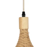 GLOBOSTAR® CUBA 01721 Boho Κρεμαστό Φωτιστικό Οροφής με Ντουί 1 x E27 AC 220-240V IP20 - Μπεζ - Μ63 x Π63 x Υ32cm