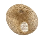 GLOBOSTAR® CARIBBEAN 01723 Boho Κρεμαστό Φωτιστικό Οροφής με Ντουί 1 x E27 AC 220-240V IP20 - Μπεζ - Μ45 x Π45 x Υ24cm