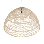 GLOBOSTAR® COMORES 01728 Boho Κρεμαστό Φωτιστικό Οροφής με Ντουί 1 x E27 AC 220-240V IP20 - Μπεζ - Μ60 x Π60 x Y29cm