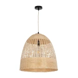 GLOBOSTAR® BORA-BORA 01735 Boho Κρεμαστό Φωτιστικό Οροφής με Ντουί 1 x E27 AC 220-240V IP20 - Μπεζ - Μ42 x Π42 x Υ44cm