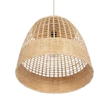 GLOBOSTAR® BORA-BORA 01735 Boho Κρεμαστό Φωτιστικό Οροφής με Ντουί 1 x E27 AC 220-240V IP20 - Μπεζ - Μ42 x Π42 x Υ44cm