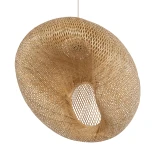 GLOBOSTAR® CARIBBEAN 01784 Boho Κρεμαστό Φωτιστικό Οροφής με Ντουί 1 x E27 AC 220-240V IP20 - Μπεζ - Μ82 x Π72 x Υ52cm