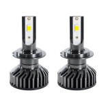 GLOBOSTAR® LEDKITF2 82023 Λάμπα H7 CANbus LED 30W/60W 3500lm/7000lm 360° DC 12-24V Αδιάβροχο IP65 Ψυχρό Λευκό 6000K - CREE COB Chip - Μ4 x Π4 x Υ6.6cm - Πακέτο 2 Τεμαχίων - 2 Χρόνια Εγγύηση
