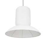 GLOBOSTAR® ROMINA 62003 Μοντέρνο Κρεμαστό Φωτιστικό Οροφής με Ντουί 1 x E27 AC 220-240V IP20 - Λευκό - Μ60 x Π60 x Υ51cm