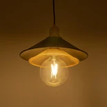 GLOBOSTAR® FERRO 203-0269 Μοντέρνο Κρεμαστό Φωτιστικό Οροφής με Ντουί 1 x E27 AC 220-240V IP20 - Μαύρο & Χάλκινο - Μ30 x Π30 x Υ19cm