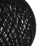 GLOBOSTAR® CORDE 203-0271 Μοντέρνο Φωτιστικό Οροφής με Ντουί 1 x E27 AC 220-240V IP20 - Μαύρο - Μ25 x Π25 x Υ26cm