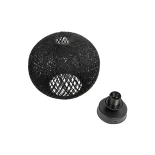 GLOBOSTAR® CORDE 203-0271 Μοντέρνο Φωτιστικό Οροφής με Ντουί 1 x E27 AC 220-240V IP20 - Μαύρο - Μ25 x Π25 x Υ26cm