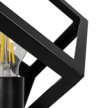 GLOBOSTAR® DISE 203-0272 Μοντέρνο Επιτραπέζιο Φωτιστικό Πορτατίφ με Ντουί 1 x E27 AC 220-240V IP20 - Μαύρο - Μ28 x Π28 x Υ29cm