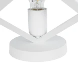 GLOBOSTAR® DISE 203-0273 Μοντέρνο Επιτραπέζιο Φωτιστικό Πορτατίφ με Ντουί 1 x E27 AC 220-240V IP20 - Λευκό - Μ28 x Π28 x Υ29cm