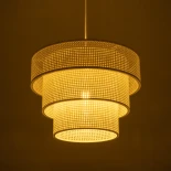 GLOBOSTAR® LEVEL 203-0275 Μοντέρνο Κρεμαστό Φωτιστικό Οροφής με Ντουί 1 x E27 AC 220-240V IP20 - Λευκό - Μ38 x Π38 x Υ30cm