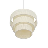 GLOBOSTAR® LEVEL 203-0275 Μοντέρνο Κρεμαστό Φωτιστικό Οροφής με Ντουί 1 x E27 AC 220-240V IP20 - Λευκό - Μ38 x Π38 x Υ30cm