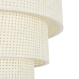 GLOBOSTAR® LEVEL 203-0275 Μοντέρνο Κρεμαστό Φωτιστικό Οροφής με Ντουί 1 x E27 AC 220-240V IP20 - Λευκό - Μ38 x Π38 x Υ30cm