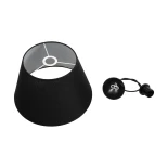 GLOBOSTAR® TRIANGLE 204-0088 Μοντέρνο Κρεμαστό Φωτιστικό Οροφής με Ντουί 1 x E27 AC 220-240V IP20 - Μαύρο - Μ35 x Π35 x Υ24cm