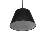 GLOBOSTAR® TRIANGLE 204-0088 Μοντέρνο Κρεμαστό Φωτιστικό Οροφής με Ντουί 1 x E27 AC 220-240V IP20 - Μαύρο - Μ35 x Π35 x Υ24cm