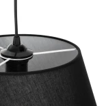 GLOBOSTAR® TRIANGLE 204-0088 Μοντέρνο Κρεμαστό Φωτιστικό Οροφής με Ντουί 1 x E27 AC 220-240V IP20 - Μαύρο - Μ35 x Π35 x Υ24cm