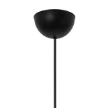 GLOBOSTAR® TRIANGLE 204-0088 Μοντέρνο Κρεμαστό Φωτιστικό Οροφής με Ντουί 1 x E27 AC 220-240V IP20 - Μαύρο - Μ35 x Π35 x Υ24cm