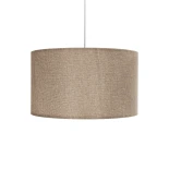 GLOBOSTAR® LOFTY 204-0090 Μοντέρνο Κρεμαστό Φωτιστικό Οροφής με Ντουί 1 x E27 AC 220-240V IP20 - Μπεζ - Μ37 x Π37 x Υ21cm