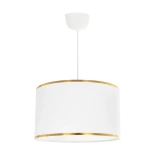 GLOBOSTAR® LOFTY 204-0091 Μοντέρνο Κρεμαστό Φωτιστικό Οροφής με Ντουί 1 x E27 AC 220-240V IP20 - Λευκό - Μ37 x Π37 x Υ21cm