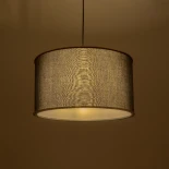GLOBOSTAR® LOFTY 204-0092 Μοντέρνο Κρεμαστό Φωτιστικό Οροφής με Ντουί 1 x E27 AC 220-240V IP20 - Μαύρο - Μ37 x Π37 x Υ21cm