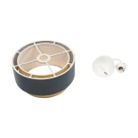 GLOBOSTAR® BIGGIE 204-0094 Μοντέρνο Κρεμαστό Φωτιστικό Οροφής με Ντουί 1 x E27 AC 220-240V IP20 - Μπλε & Μπεζ - Μ30 x Π30 x Υ17cm