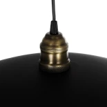 GLOBOSTAR® STUDY 204-0175 Μοντέρνο Κρεμαστό Φωτιστικό Οροφής με Ντουί 1 x E27 AC 220-240V IP20 - Μπρούτζινο & Μαύρο - Μ36 x Π36 x Υ22cm