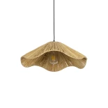 GLOBOSTAR® PAJERO 204-0177 Boho Κρεμαστό Φωτιστικό Οροφής Μονόφωτο 1 x E27 AC 220-240V IP20 Μπεζ - Μ50 x Π50 x Υ20cm