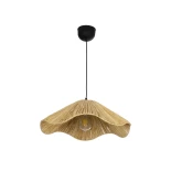 GLOBOSTAR® PAJERO 204-0177 Boho Κρεμαστό Φωτιστικό Οροφής Μονόφωτο 1 x E27 AC 220-240V IP20 Μπεζ - Μ50 x Π50 x Υ20cm