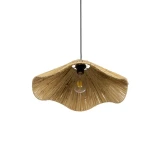 GLOBOSTAR® PAJERO 204-0177 Boho Κρεμαστό Φωτιστικό Οροφής Μονόφωτο 1 x E27 AC 220-240V IP20 Μπεζ - Μ50 x Π50 x Υ20cm