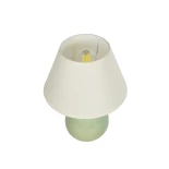 GLOBOSTAR® CESTA 204-0182 Μοντέρνο Επιτραπέζιο Φωτιστικό Πορτατίφ με Ντουί 1 x E27 AC 220-240V IP20 - Λαδί & Μπεζ - Μ22 x Π22 x Υ30cm