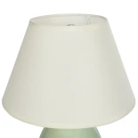 GLOBOSTAR® CESTA 204-0182 Μοντέρνο Επιτραπέζιο Φωτιστικό Πορτατίφ με Ντουί 1 x E27 AC 220-240V IP20 - Λαδί & Μπεζ - Μ22 x Π22 x Υ30cm