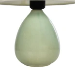 GLOBOSTAR® CESTA 204-0182 Μοντέρνο Επιτραπέζιο Φωτιστικό Πορτατίφ με Ντουί 1 x E27 AC 220-240V IP20 - Λαδί & Μπεζ - Μ22 x Π22 x Υ30cm