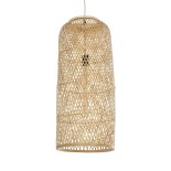 GLOBOSTAR® CALERO 01711 Boho Κρεμαστό Φωτιστικό Οροφής με Ντουί 1 x E27 AC 220-240V IP20 - Μπεζ - Μ30 x Π30 x Υ70cm