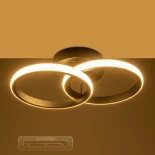 GLOBOSTAR® CORA 61058 Μοντέρνο Φωτιστικό Οροφής LED 18W 1800lm 300° AC 220-240V IP20 Ρυθμιζόμενο Λευκό CCT με On/Off 2700K/4500K/6000K - Lumileds SMD Chip - Μαύρο Ματ - Μ36 x Π20.5 x Υ7cm - 3 Χρόνια Εγγύηση