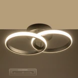 GLOBOSTAR® CORA 61058 Μοντέρνο Φωτιστικό Οροφής LED 18W 1800lm 300° AC 220-240V IP20 Ρυθμιζόμενο Λευκό CCT με On/Off 2700K/4500K/6000K - Lumileds SMD Chip - Μαύρο Ματ - Μ36 x Π20.5 x Υ7cm - 3 Χρόνια Εγγύηση