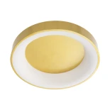 GLOBOSTAR® SALEM 61235 Μοντέρνο Φωτιστικό Οροφής LED 75W 8625lm 120° AC 220-240V IP20 Ρυθμιζόμενο Λευκό CCT με Χειριστήριο από 2700K έως 6000K Dimmable - Lumileds SMD Chip - Χρυσό - Μ45 x Π45 x Υ8.5cm - 3 Χρόνια Εγγύηση