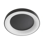 GLOBOSTAR® SALEM 61237 Μοντέρνο Φωτιστικό Οροφής LED 105W 12075lm 120° AC 220-240V IP20 Ρυθμιζόμενο Λευκό CCT με Χειριστήριο από 2700K έως 6000K Dimmable - Lumileds SMD Chip - Μαύρο Ματ - Μ60 x Π60 x Υ9.5cm - 3 Χρόνια Εγγύηση