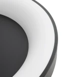 GLOBOSTAR® SALEM 61237 Μοντέρνο Φωτιστικό Οροφής LED 105W 12075lm 120° AC 220-240V IP20 Ρυθμιζόμενο Λευκό CCT με Χειριστήριο από 2700K έως 6000K Dimmable - Lumileds SMD Chip - Μαύρο Ματ - Μ60 x Π60 x Υ9.5cm - 3 Χρόνια Εγγύηση