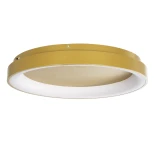 GLOBOSTAR® SALEM 61239 Μοντέρνο Φωτιστικό Οροφής LED 105W 12075lm 120° AC 220-240V IP20 Ρυθμιζόμενο Λευκό CCT με Χειριστήριο από 2700K έως 6000K Dimmable - Lumileds SMD Chip - Χρυσό - Μ60 x Π60 x Υ9.5cm - 3 Χρόνια Εγγύηση