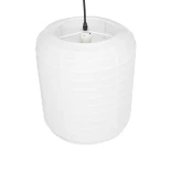 GLOBOSTAR® ROMINA 62000 Μοντέρνο Κρεμαστό Φωτιστικό Οροφής με Ντουί 1 x E27 AC 220-240V IP20 - Λευκό - Μ30 x Π30 x Υ37cm